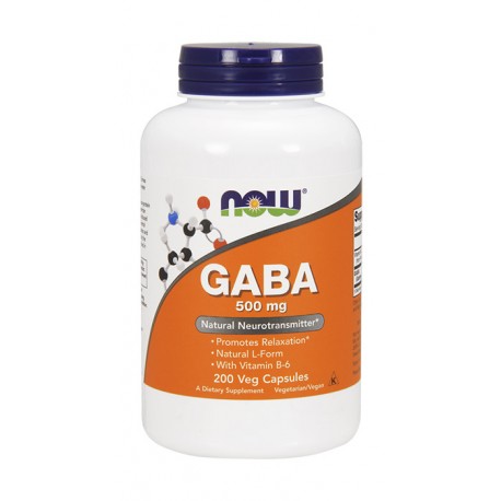 NOW FOODS GABA with Vitamin B-6 200wege kaps