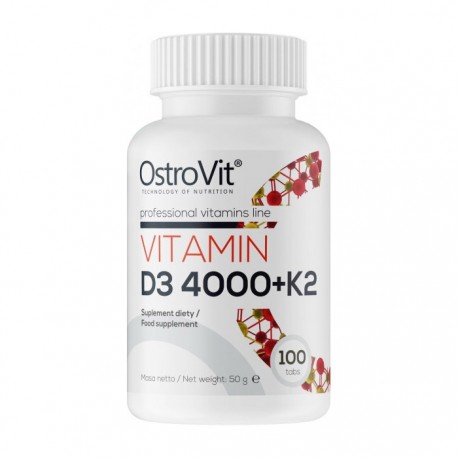 OSTROVIT Vitamin D3 4000+K2 100tab