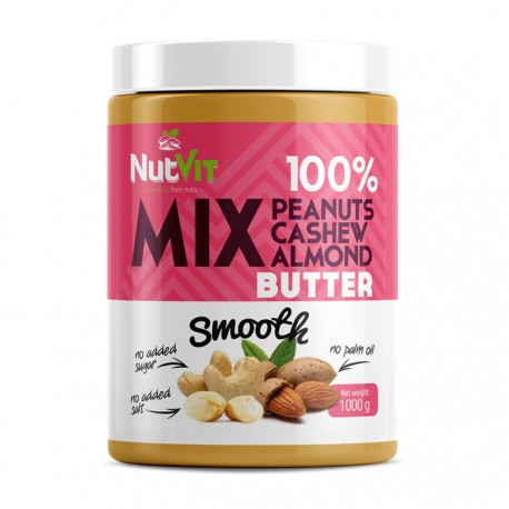 NUTVIT 100% Mix Butter Smooth 1000g