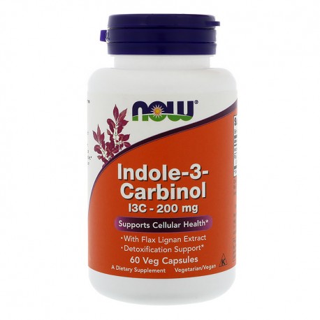 NOW FOODS Indole-3-Carbinol I3C 200mg 60kap vege