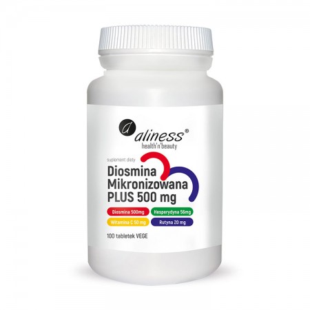 ALINESS Diosmina mikronizowana PLUS 500 mg 100tab vege