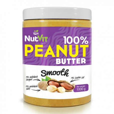 100% Peanut Butter 1kg Smooth