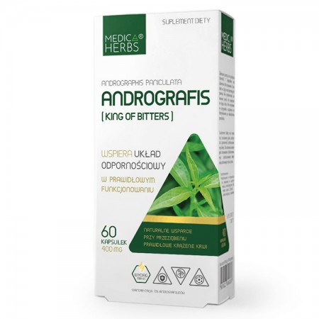 MEDICA HERBS Andrografis Andrographis (King of Bitters) 60kaps