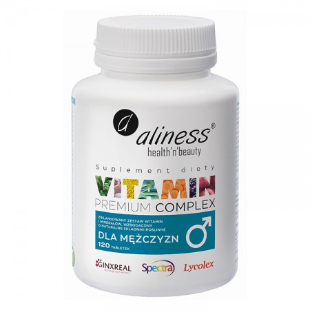 ALINESS Premium Vitamin Complex dla mężczyzn 120tab VEGE
